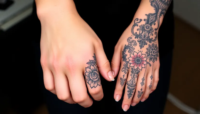 cute finger tattoos