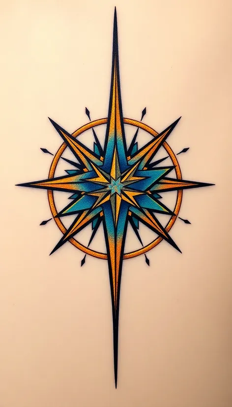 north star tattoo