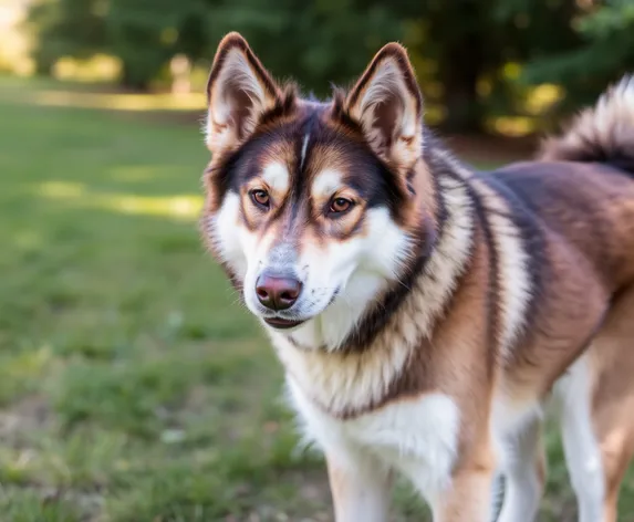 alaskan malamute and shepherd