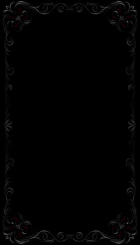 black fancy border