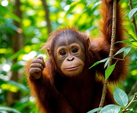 baby orangutan