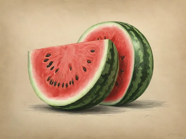 watermelon drawing