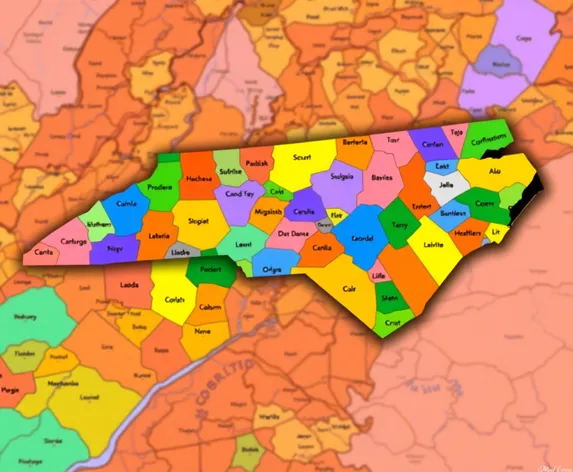 north carolina counties map