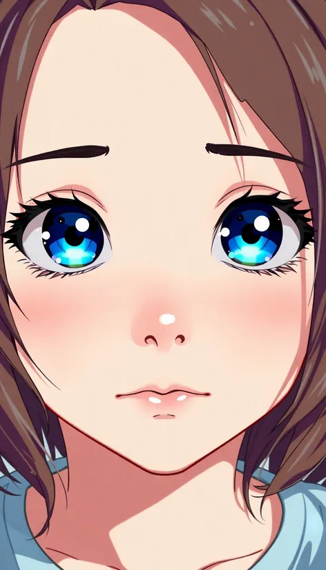 blue eyes anime