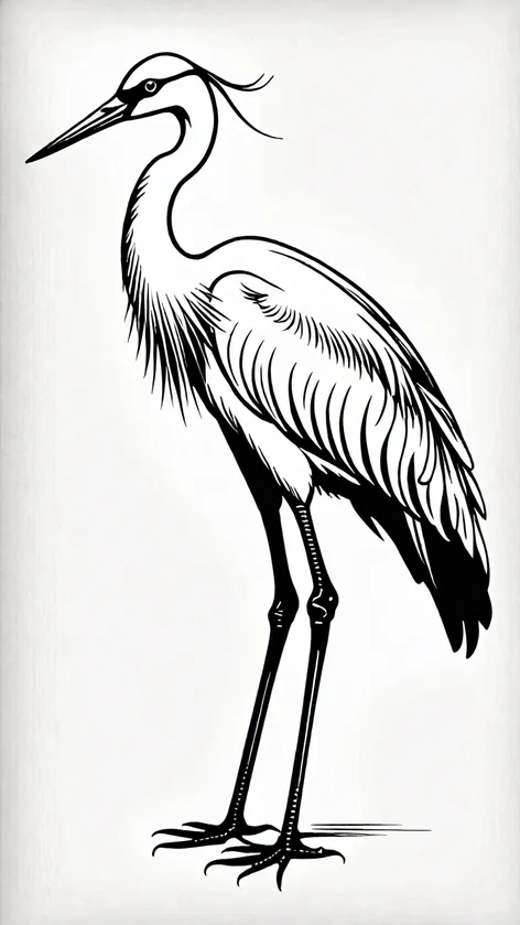 crane tattoo