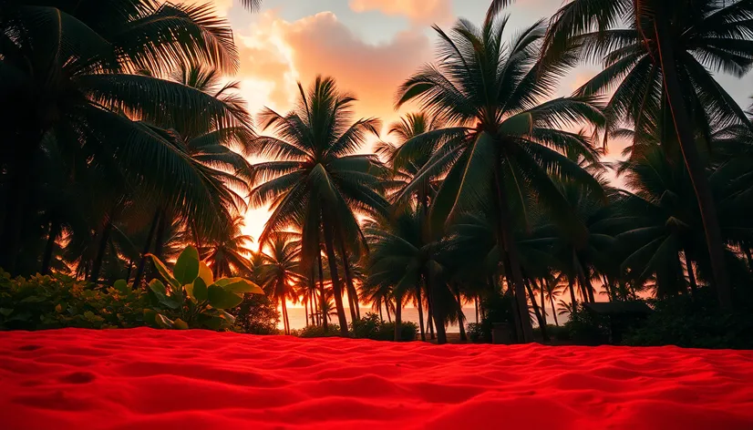 red sand beach hawaii