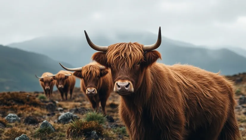 highland cattle drawings