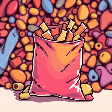 snacks bag clipart