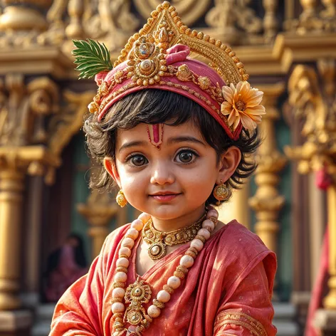 make me little krishna