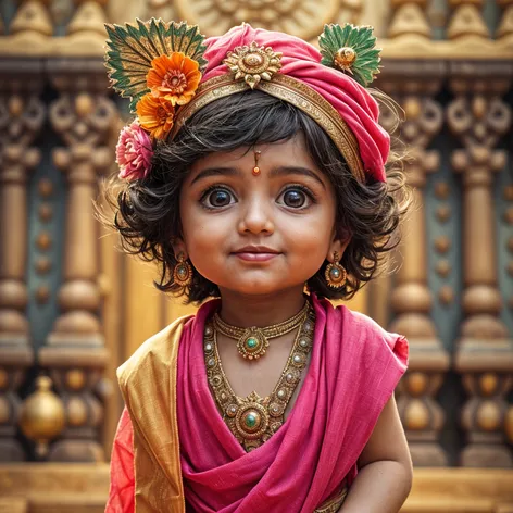 make me little krishna