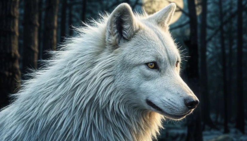 albino wolf