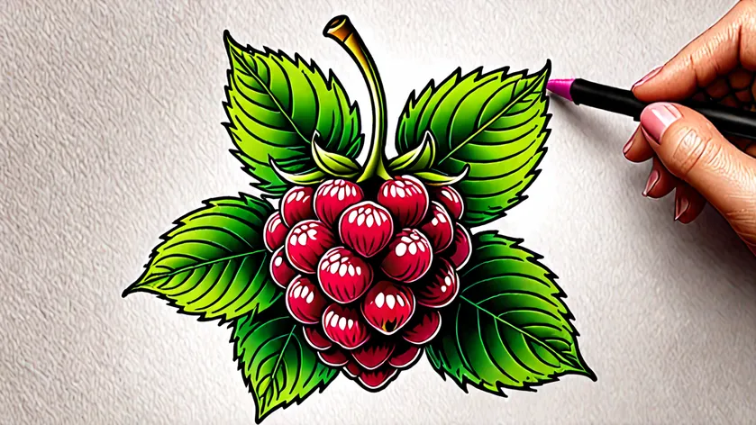 raspberry tattoo