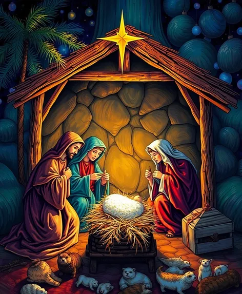 nativity clip art