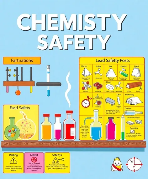 chemistry safety posters drawing