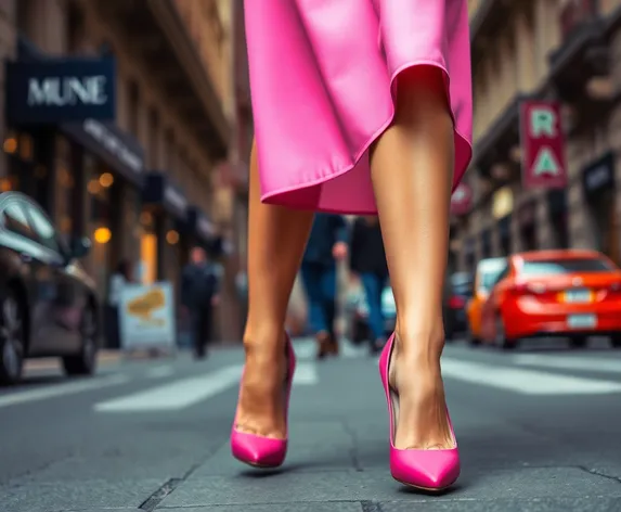 pink high heels