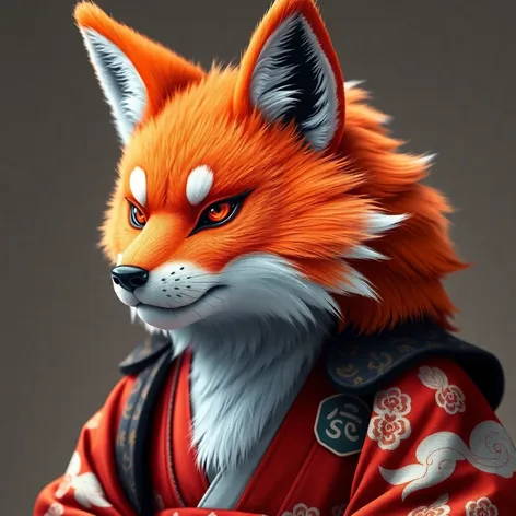 male kitsune art