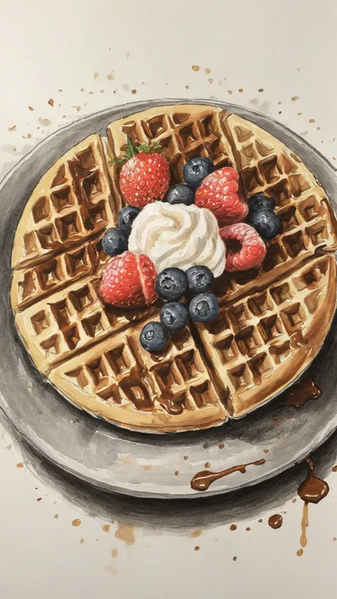 waffle drawing