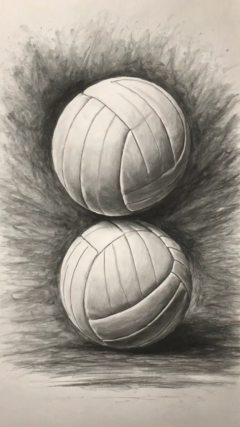 volleyball drawing