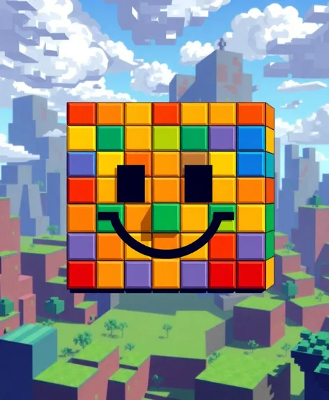 minecraft smiley face