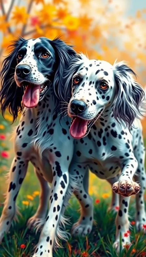 long-haired dalmatians