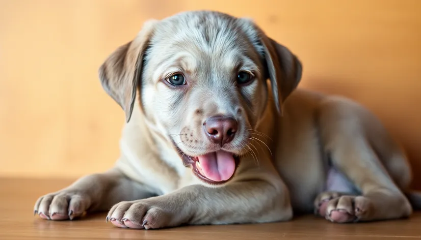 silver lab puppy