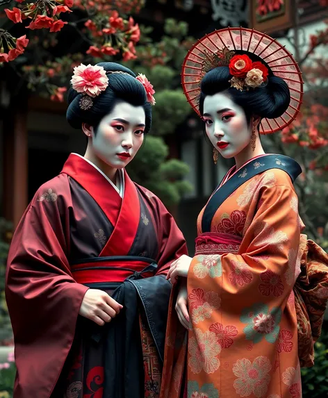 geisha and samurai costume