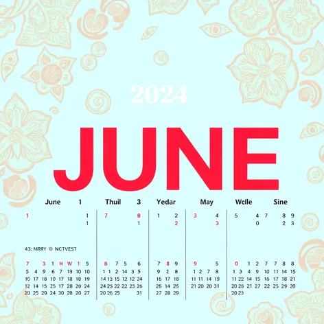 2024 june calendar