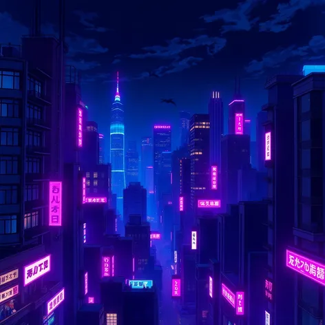 night time anime