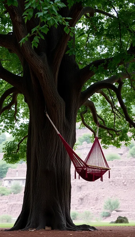 tree with hammock