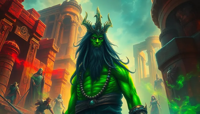 green skinned god