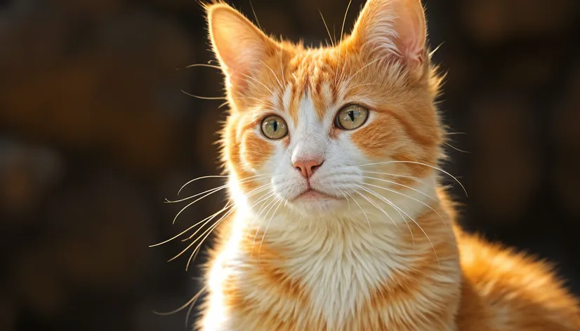 orange and white cat