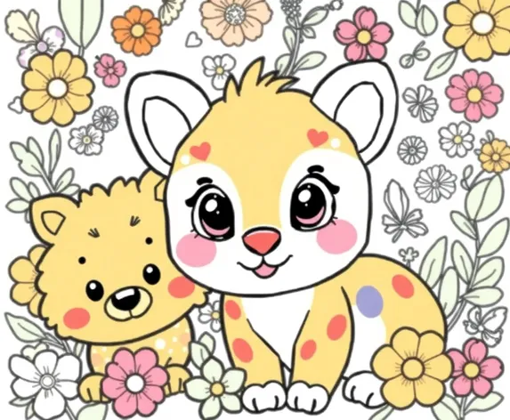 coloring pages cute animals