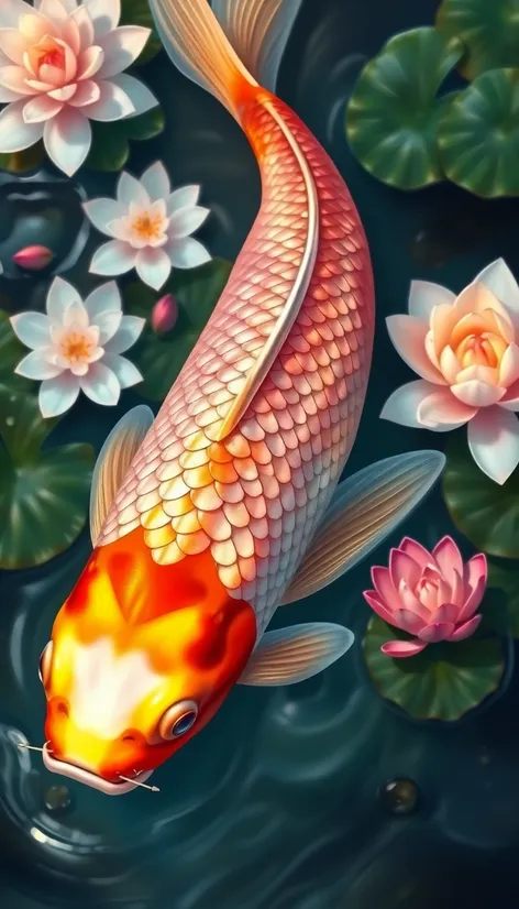 platinum butterfly koi