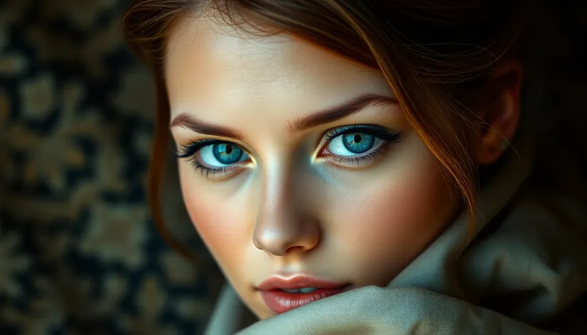 beautiful women blue eyes