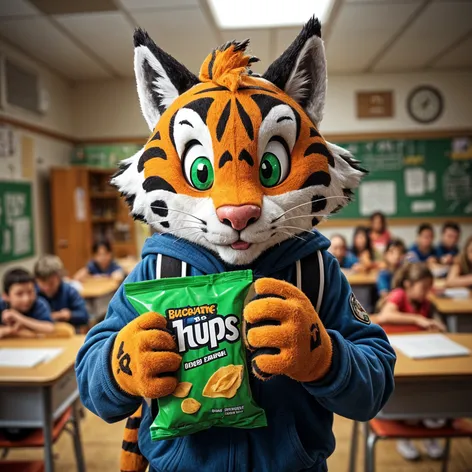 bobcat school mascot with