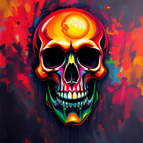 skull painting