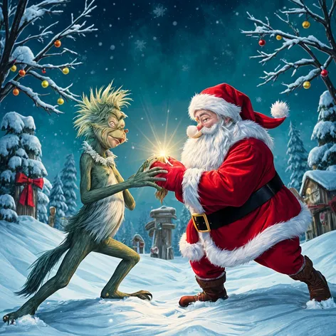 grinch vs santa