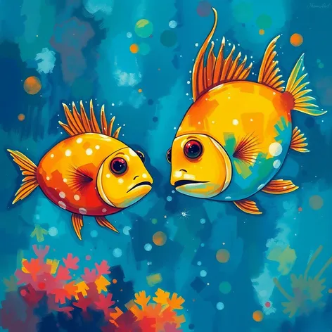 fish people painting