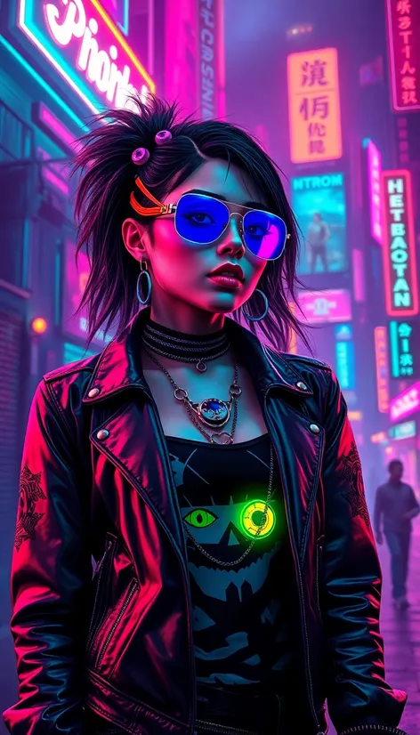 rocker outfit cyberpunk