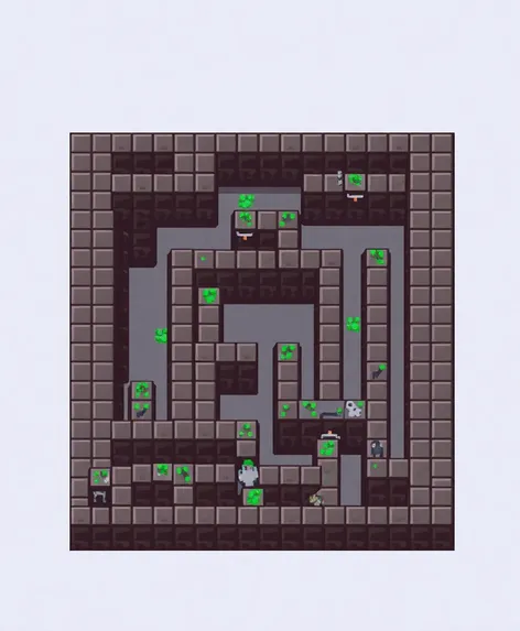 minecraft maze pixel art