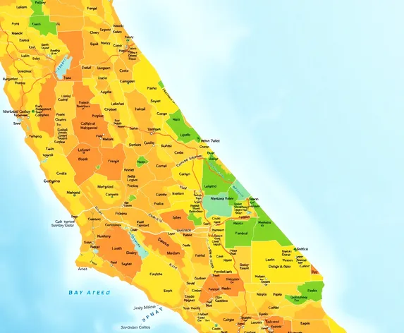 county map california bay