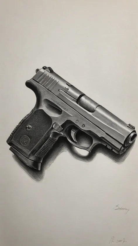 pistol drawing