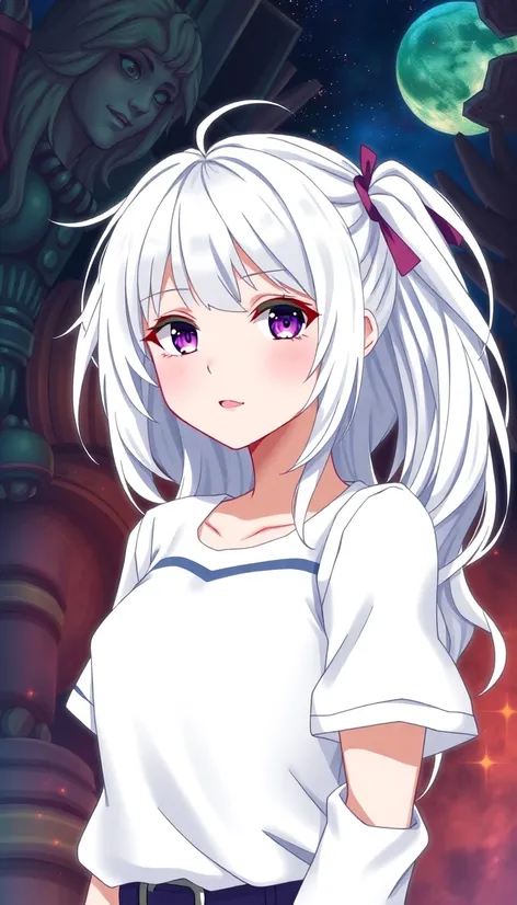 anime with white hair