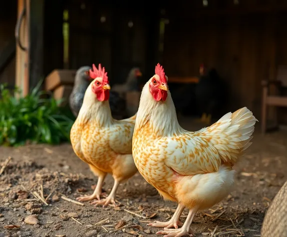 salmon faverolle chickens