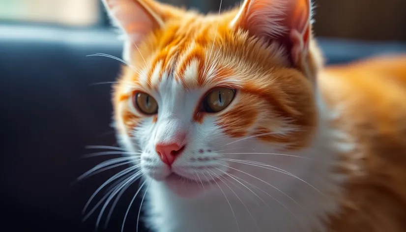 orange and white cat