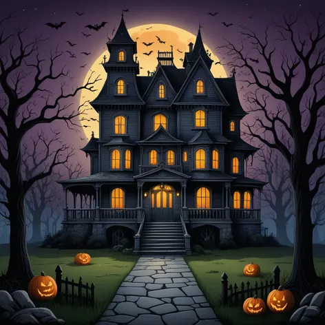haunted house cartoon