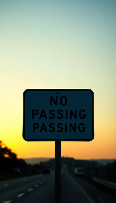 no passing sign