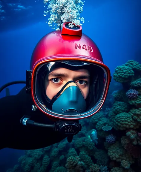 scuba diving helmet