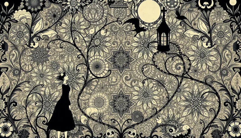 edward gorey wallpaper