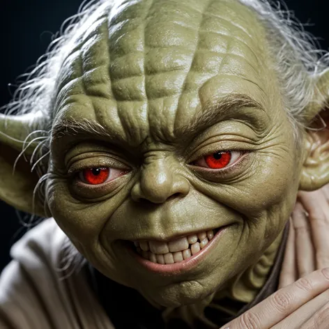 yoda face close up